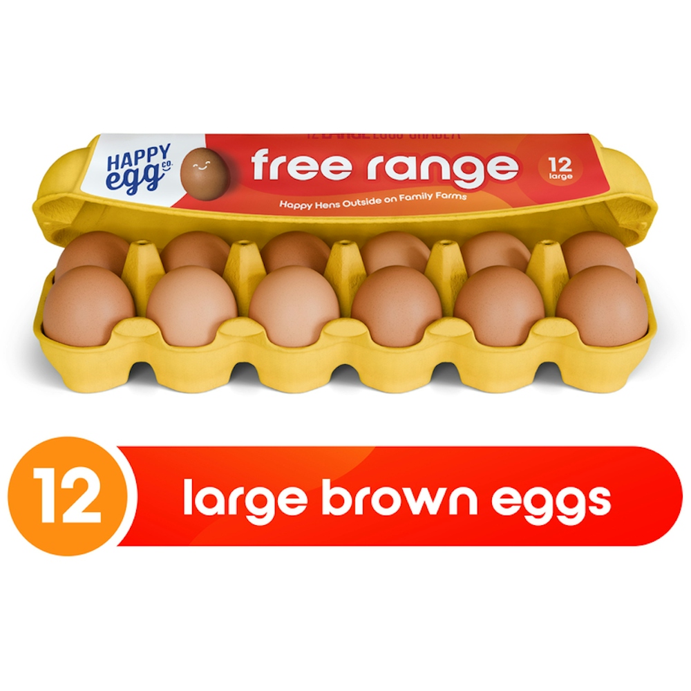 Happy Egg Co. The Large Brown Grade A Free Range Eggs