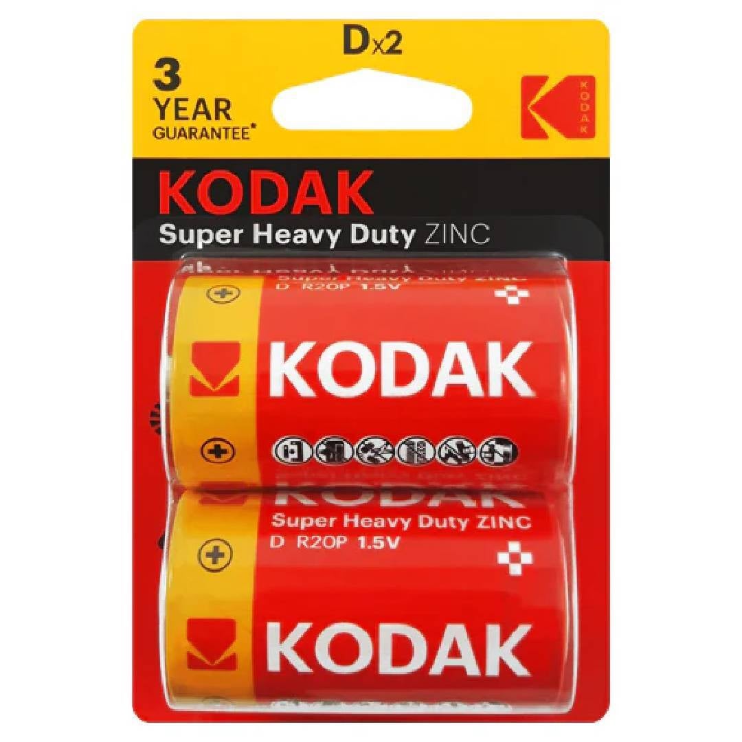 Kodak Extra Heavy Duty D Batteries 2