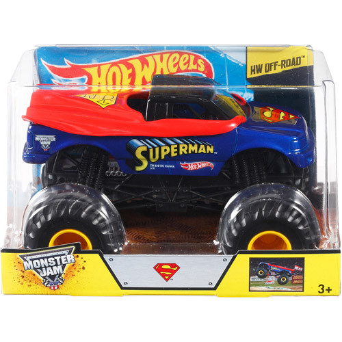 Generic Hot Wheels Monster Jam 1:24 Superman Fundido A Troquel Vehículos