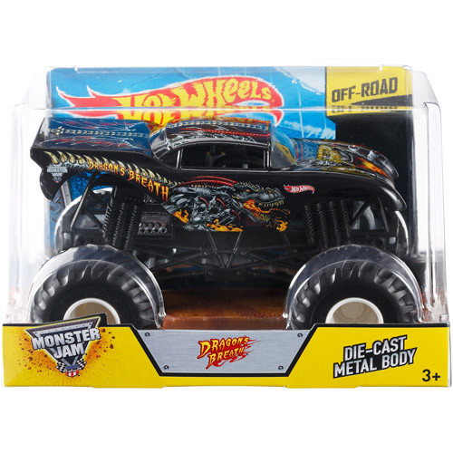 Generic Hot Wheels Monster Jam 1:24 Aliento Fundido A Troquel Vehículos Del Dragón