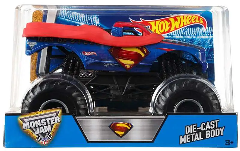 Hot Wheels Monster Jam 25 DC Comics Man Of Steel Superman Diecast Car