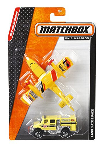 Matchbox Land & Air 2 Pack Plane & Truck Heroic Rescue MBX On A Mission 2014