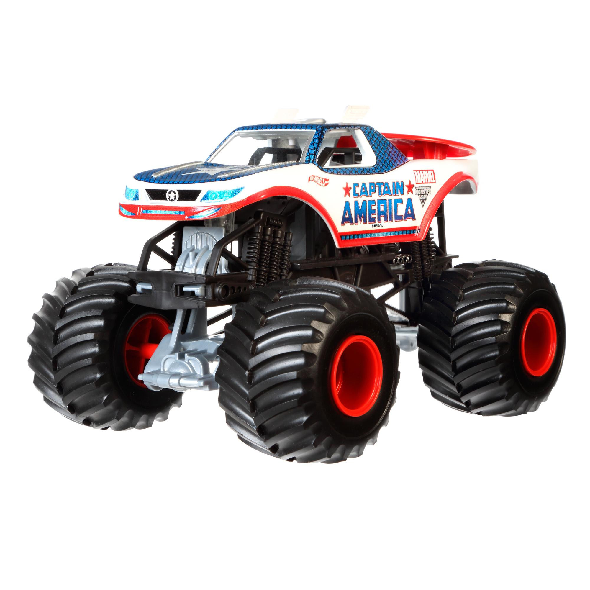 Mattel Hot Wheels Monster Jam Vehículos - Capitán América