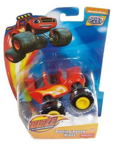 Mattel Blaze Metalowy Pojazd Blazing Speed Blaze