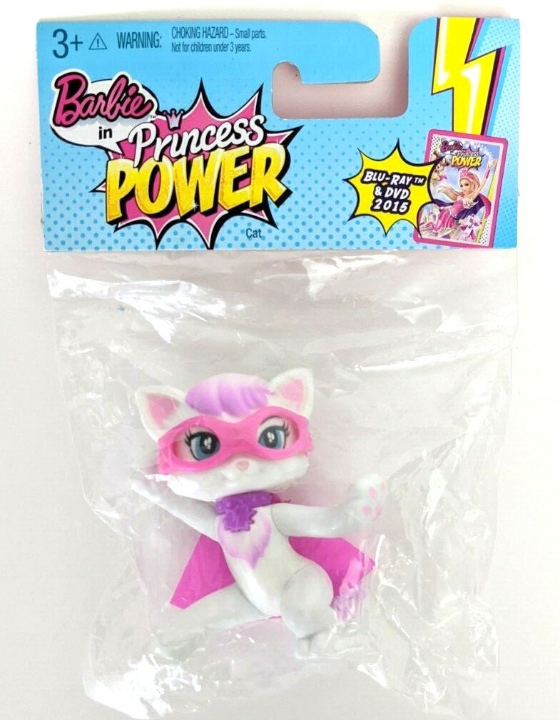Barbie In Princess Power Super Hero Cat Kitty Figure Power Pet Cape Magical Pet