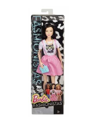 Mattel Barbie Fashionistas Friends Abito Con Gonna Rosa Con Bretelle