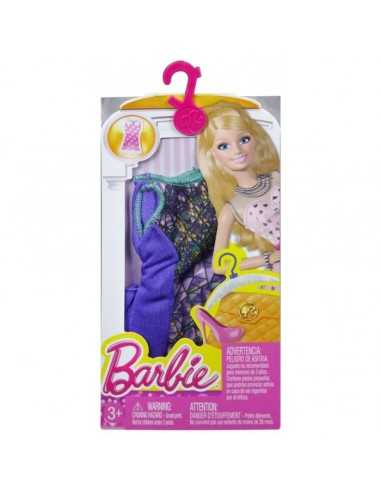 Mattel Abitino Barbie Lungo A Tubo Lilla