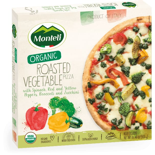 Monteli Pizza Roasted Vegetable, 14.46 Oz