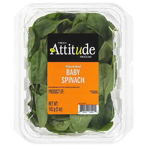 Fresh Attitude Prewashed Baby Spinach, 5 Oz