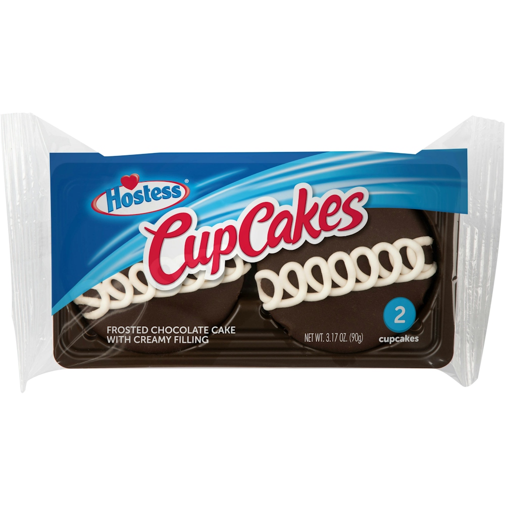 Hostess CupCakes Frosted Cakes With Creamy Filling Chocolate