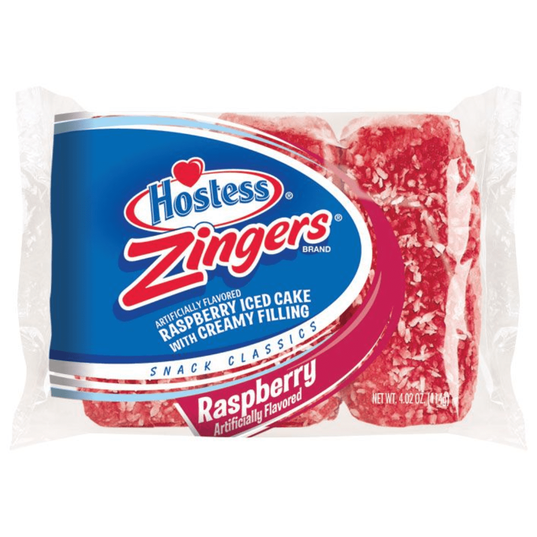 Hostess Zingers Raspberry Iced Cakes