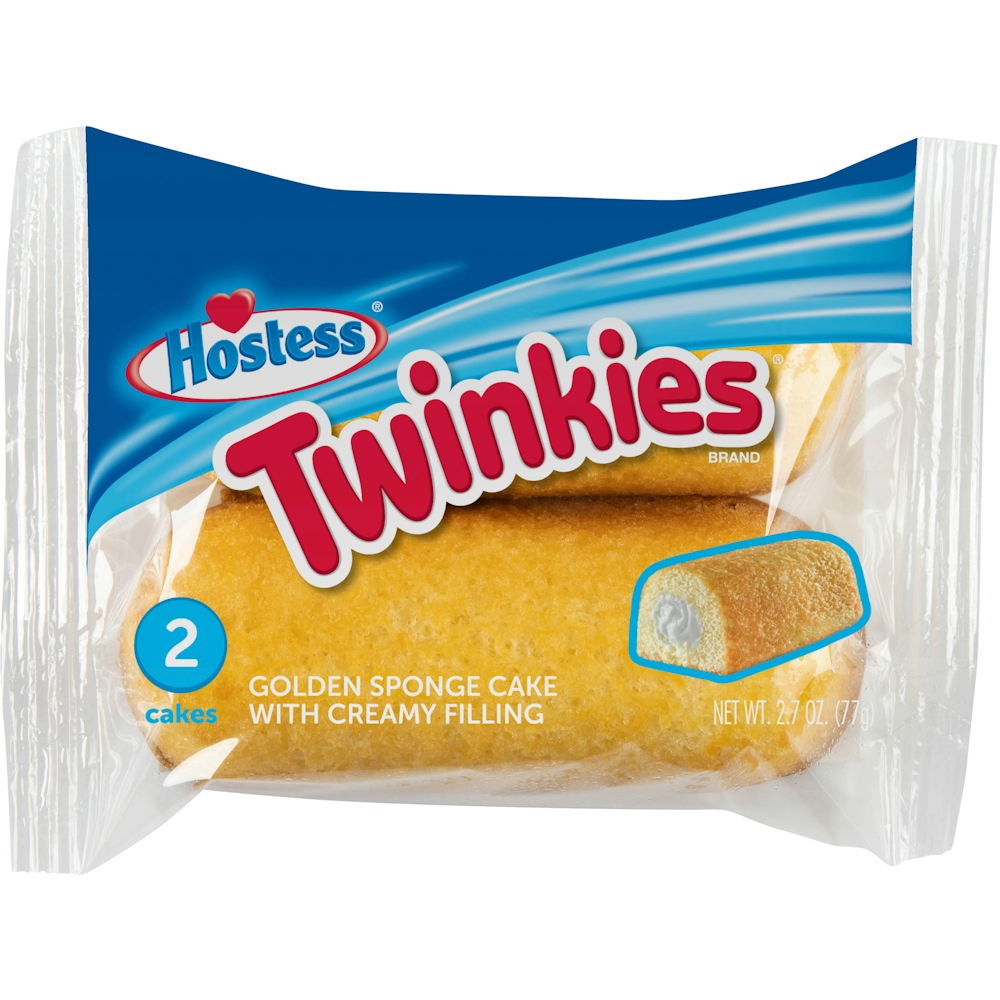 Hostess Twinkies Golden Sponge Cake With Creamy Filling 2 Cakes