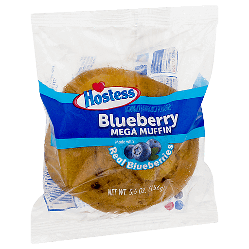 Hostess Mega Muffin, Blueberry 5.5 Oz