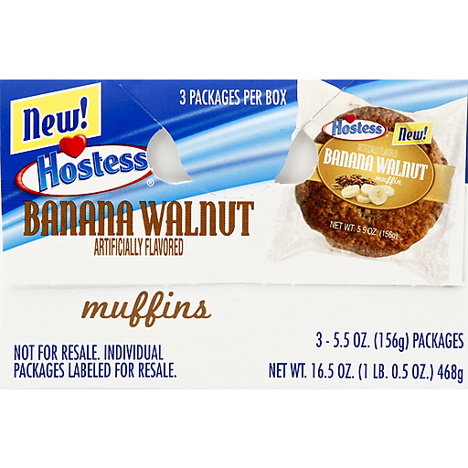 Hostess Muffin Banana Walnut Dsp