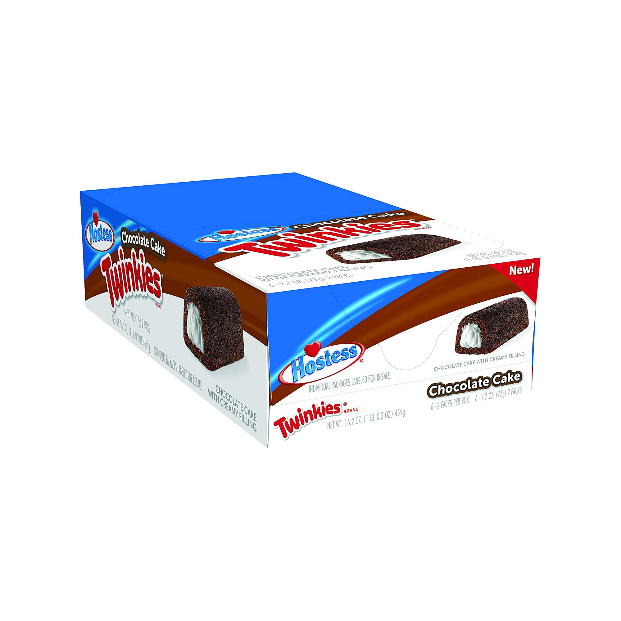 Hostess Twinkies, Chocolate Cake, 2.7oz, 6ct