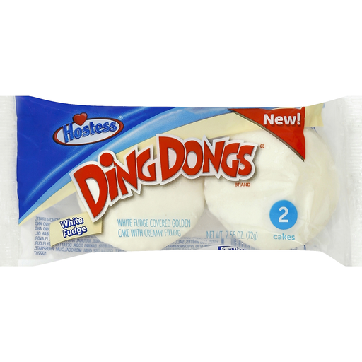 Hostess White Fudge Ding Dongs 2.55 Oz. Pack