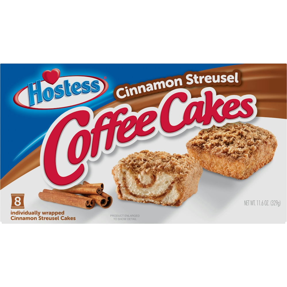 Hostess Cinnamon Streusel Coffee Cakes, 8 Count, 11.6 Oz