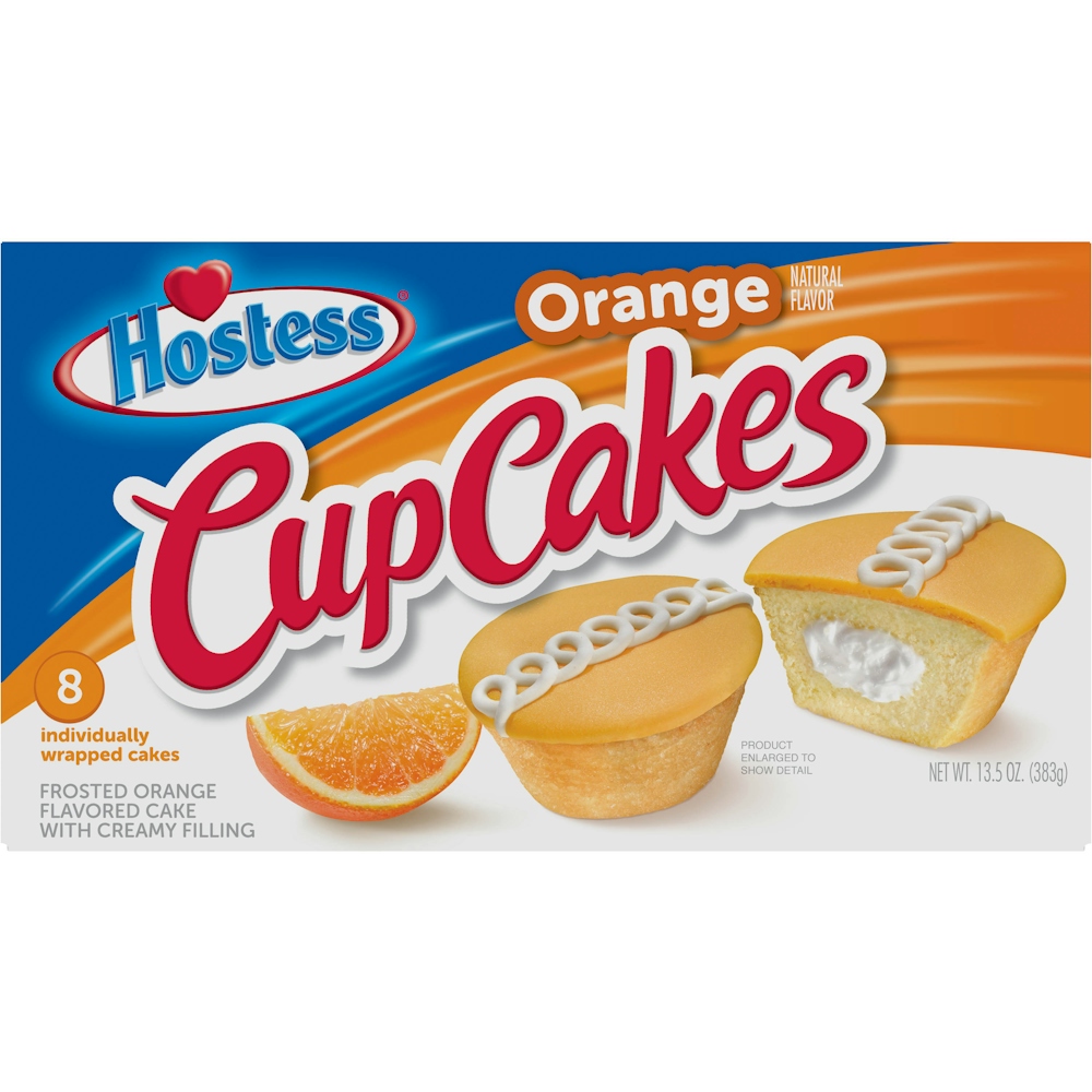 Hostess Cupcakes, Frosted Orange With Creamy Filling