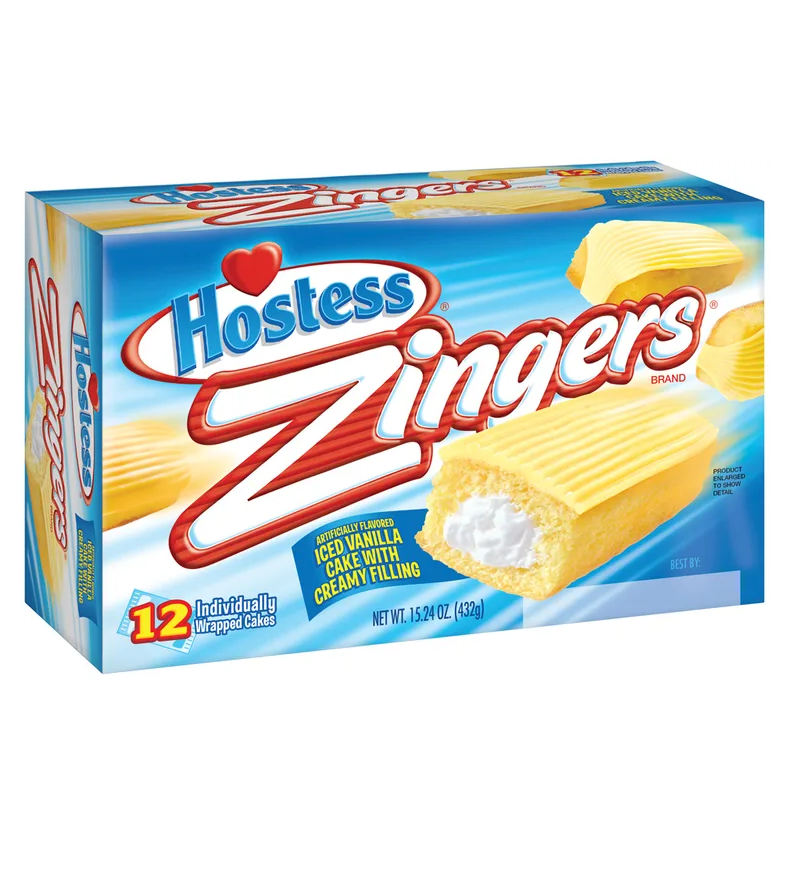 Hostess Zingers Vanilla Cup Cake 15.24oz/12ct/6