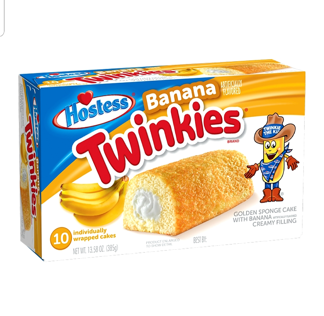 Hostess Twinkies Banana Golden Sponge Cake With Creamy Filling - 1.358 Ounce