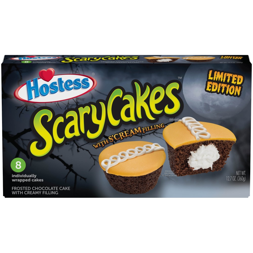 Hostess Scary Cakes With S'cream Filling