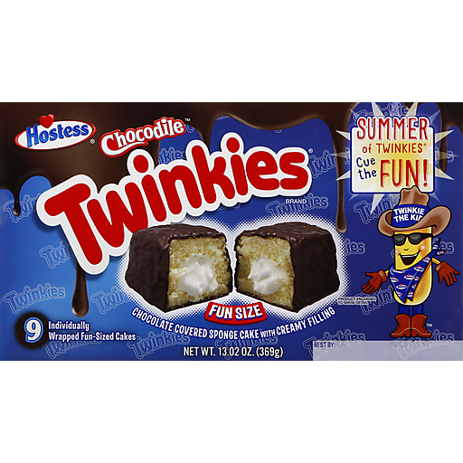 Hostess Chocodile Twinkies Fun Size Snack Cakes 9 Ct. Box