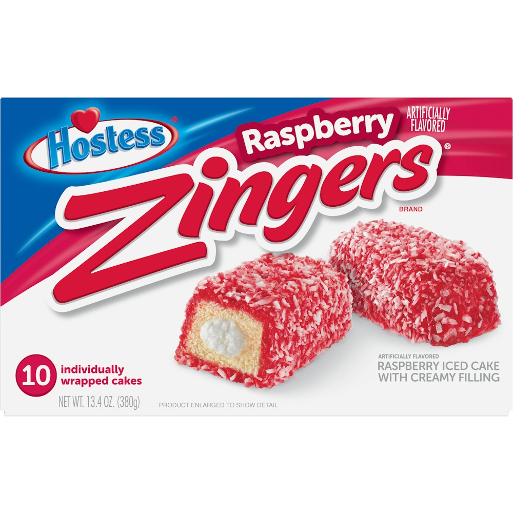 Hostess Zingers Raspberry Cakes 10pk 380g