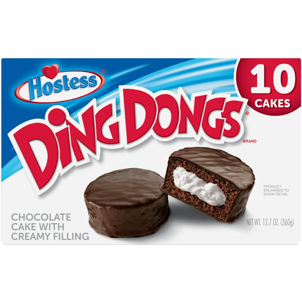 Hostess Ding Dongs Cake, With Creamy Filling, Chocolate