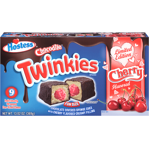 Hostess Chocodile Twinkies Limited Edition Cherry Cakes 9 Ct Box