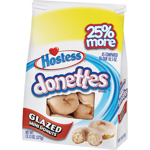 Hostess Donettes Glazed Mini Donuts 13.13 Oz. Bag