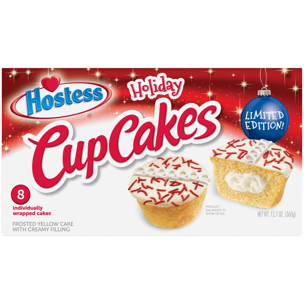 Hostess Holiday Cup Cakes 12.7 Oz. Box