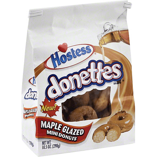 Hostess Donettes Maple Glazed Mini Donuts 10.5 Oz. Bag