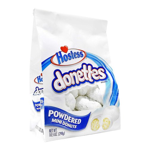 Hostess Powdered Donettes Bag Sugar Mini Donuts