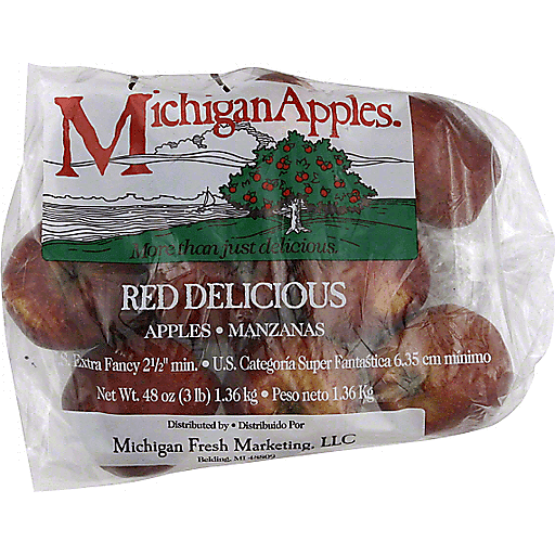 Michigan Apples Delicious 3 Lb Bag
