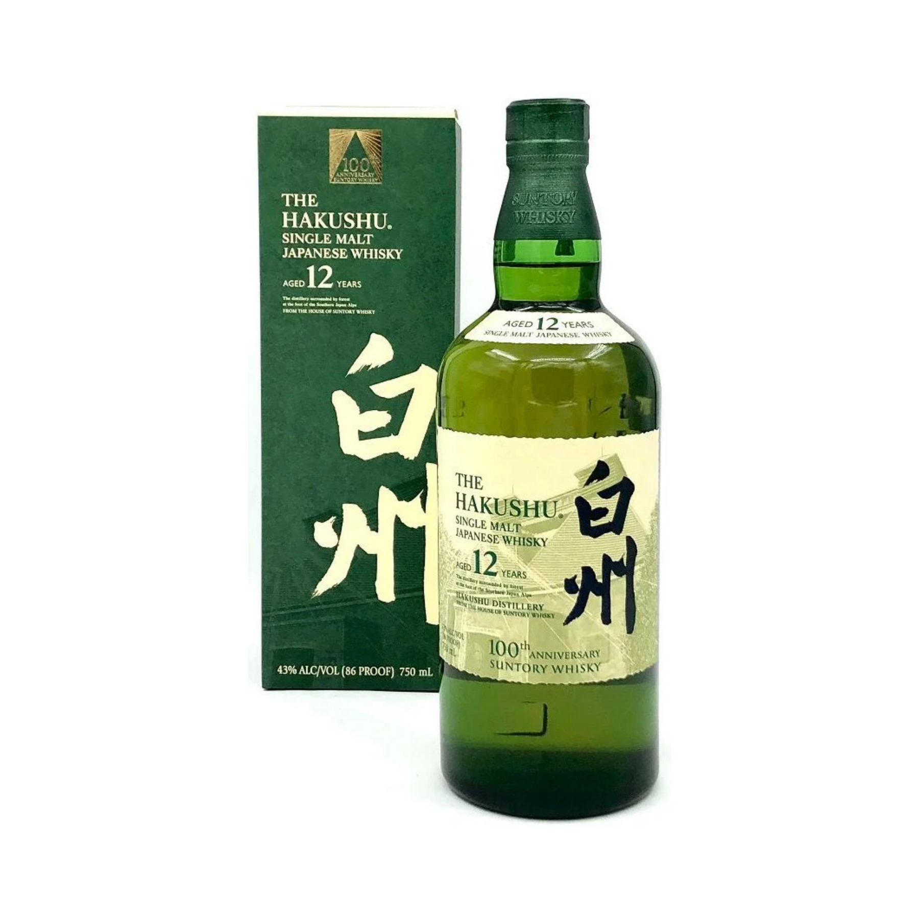 Hakushu 12 Year Old Single Malt Japanese Whisky 750 Ml