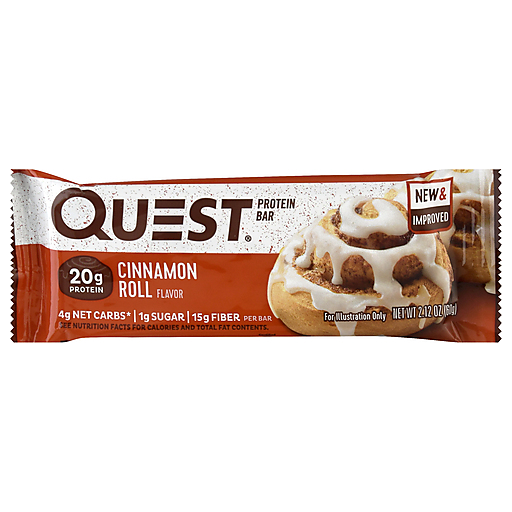 Quest Protein Bar, Cinnamon Roll Flavor 2.12 Oz