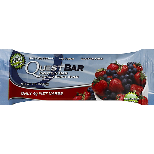 Quest Bar Protein Mixed Berry Bliss Flavor 2.12 Oz