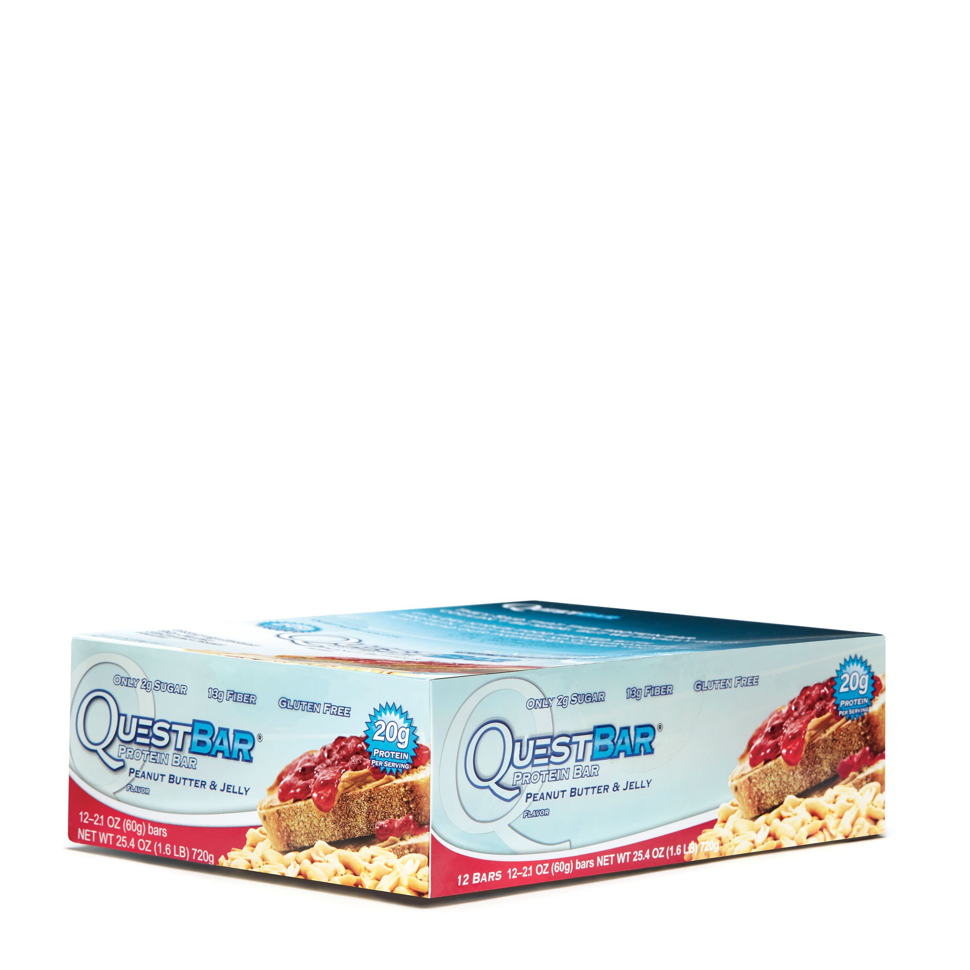 ‎Quest Nutrition Quest 20g Protein Bar Peanut Butter & Jelly 12ct Gluten-Free 5-Net Carb Box