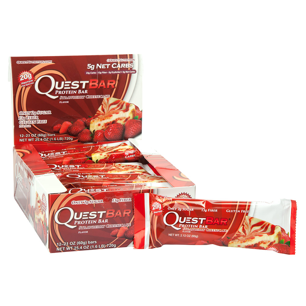 Quest Bar Protein Strawberry Cheesecake Flavor 2.12 Oz