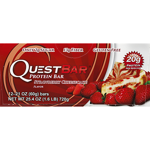 Quest Bar Protein Strawberry Cheesecake Flavor 12-2.12 Oz. Bars