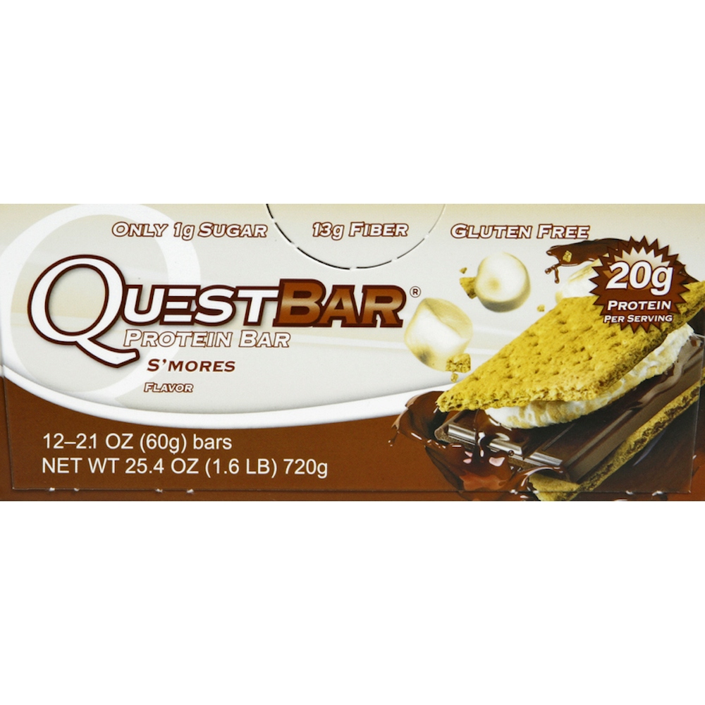 Quest S'mores Flavor Protein Bar 2.12 Oz. Wrapper