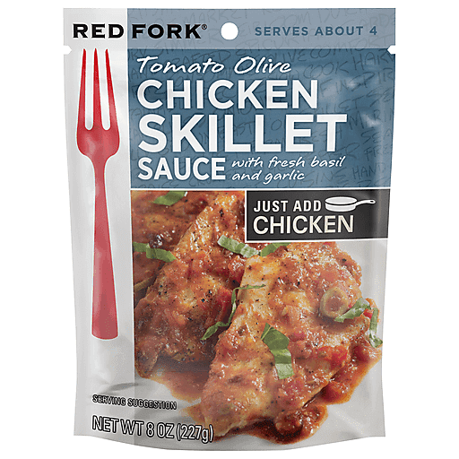 Red Fork Banquet Chicken Skillet Sauce, Tomato Olive 8 Oz
