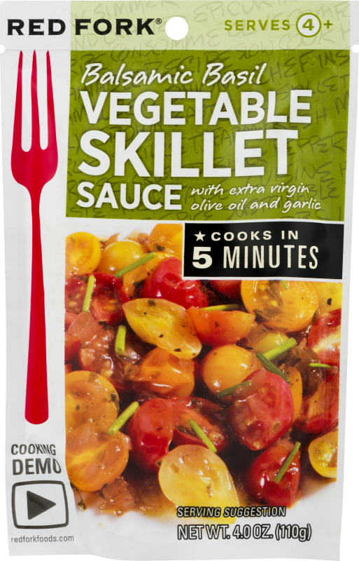 Red Fork Skillet Sauce Balsamic Basil Vegetable, 4 Oz