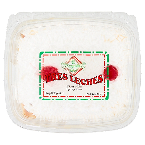 El Exquisito Sabor Tres Leches Three Milks Sponge Cake, 20 Oz