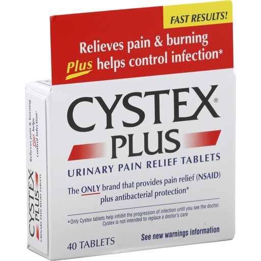 Cystex Plus Urinary Pain Relief, Tablets