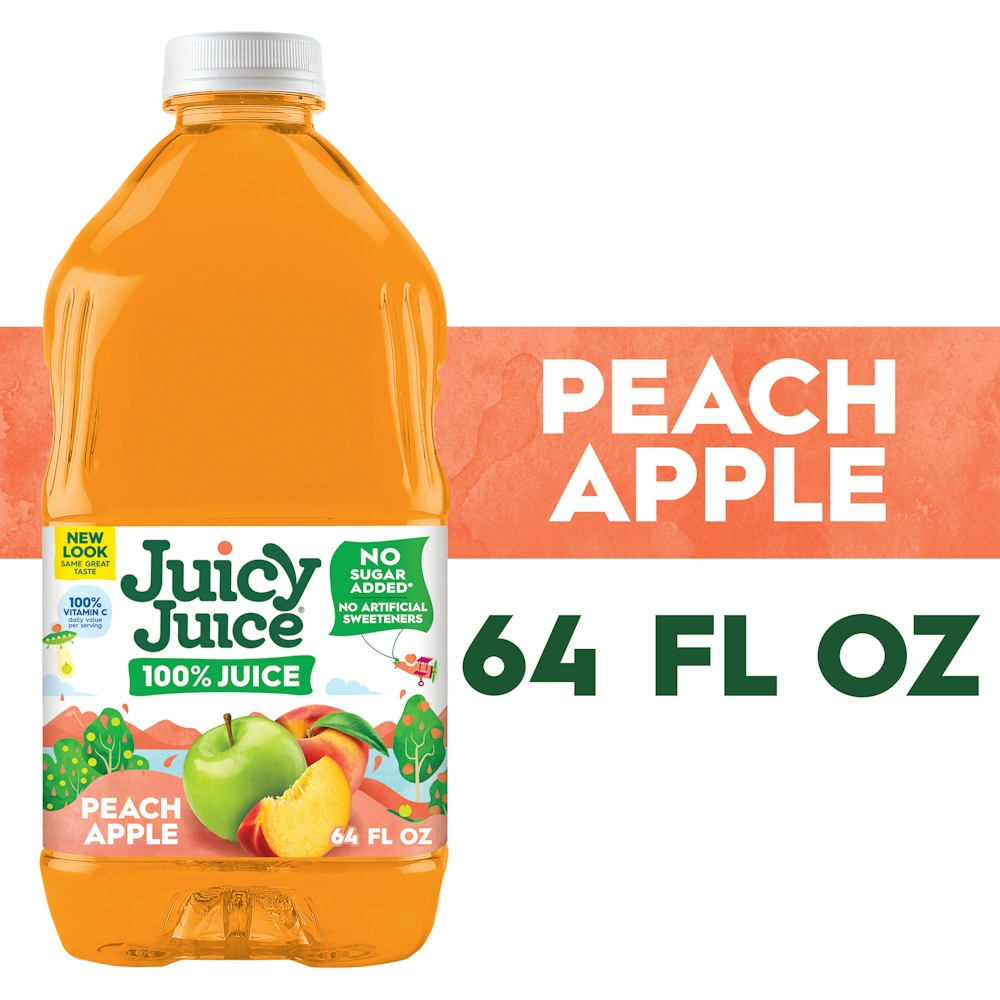 Juicy Juice 100% Peach Apple 64 Fl Oz