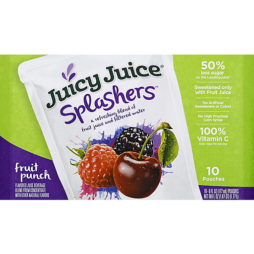 Juicy Juice Splashers Beverage, Fruit Punch