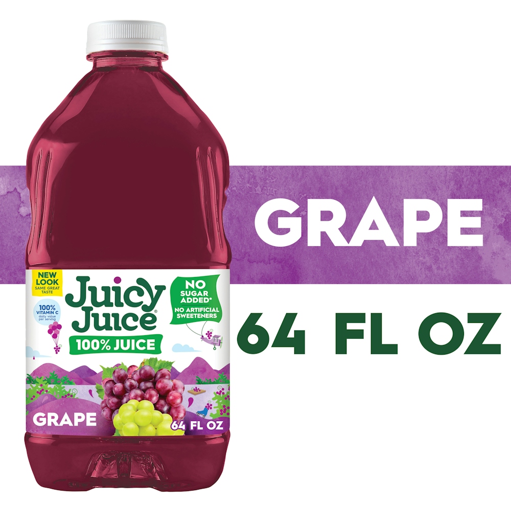 Juicy Juice 100% Grape - 64 Fl Oz Bottle
