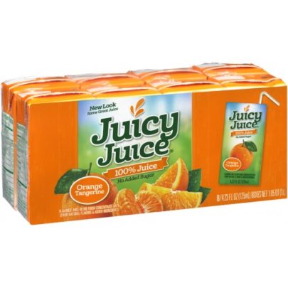 Juicy Juice Orange Tangerine 100% Juice 8 Pk, 33.84 Fl Oz