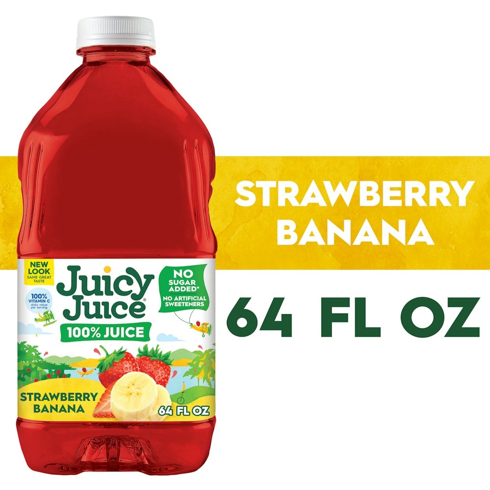 Juicy Juice 100% Strawberry Banana 64 Fl Oz